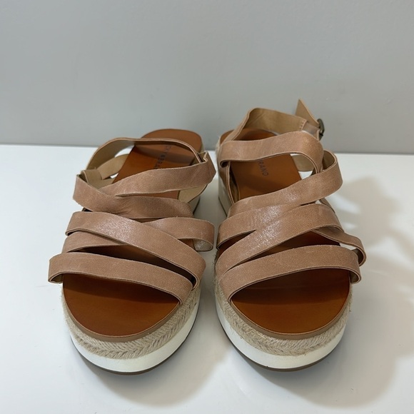 Lucky Brand Jokepa Brown Platform Wedge Espadrille Sandals Size 10 - Picture 5 of 16